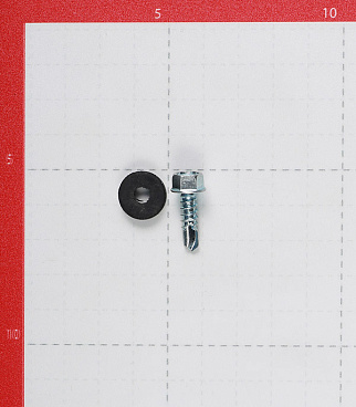 Саморезы кровельные с буром 19х5,5 мм металл-металл оцинкованные (300 шт.)