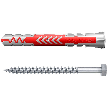 Дюбель универсальный Fischer DuoPower 10x80 мм нейлон с шурупом (10 шт.)