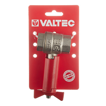 Кран шаровой латунный Valtec 3/4 ВР(г) х 3/4 ВР(г) проходной бабочка с удлиненным штоком прямой (VT.250.N.05)