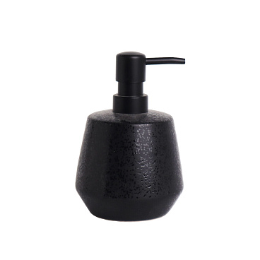 Дозатор для мыла Fora Tidal настольный керамика черный (FOR-TID021)