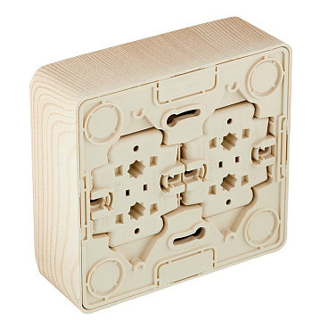 Розетка Systeme Electric Этюд накладная сосна со шторками (PA16-208D)