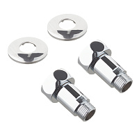 Соединитель прямой для полотенцесушителя 1 ВР(г) х 1/2 НР(ш) хром (2 шт.)