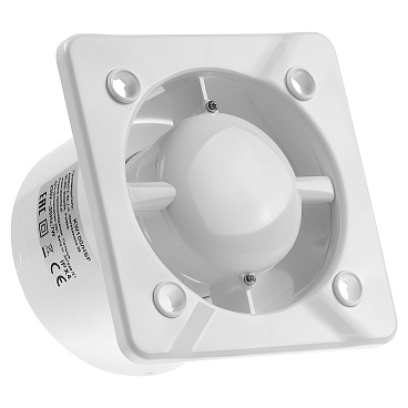 Вентилятор осевой Awenta KW100H без панели с датчиком влажности и таймером d100 мм белый
