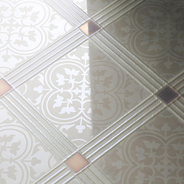 Плитка декор Нефрит Тендре геометрия серая 500x250x9 мм