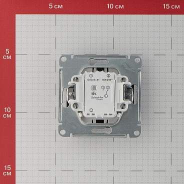 Переключатель Systeme Electric Glossa одноклавишный встраиваемый антрацит (GSL000761)