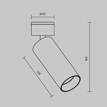 Потолочный светильник Technical C055CL-L12W2.7K-W-W