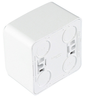 Розетка Systeme Electric Этюд накладная белая со шторками (РA16-004B)