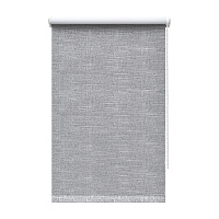 Рулонная штора блэкаут 80х160 см Decofest Каролина серая