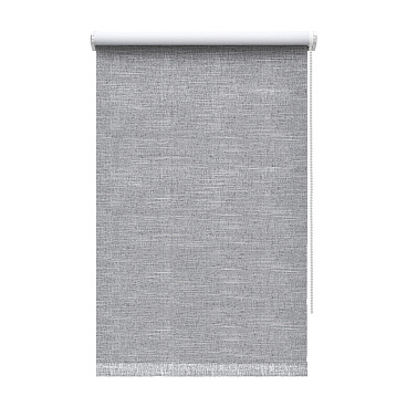 Рулонная штора блэкаут 80х160 см Decofest Каролина серая