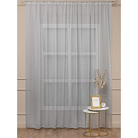 Тюль искусственный лен бежевый 300х280 см Amore Mio (93144)