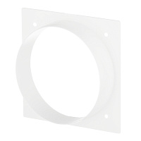 Накладка для круглых воздуховодов торцевая Era с фланцем d100 мм 113х113 мм