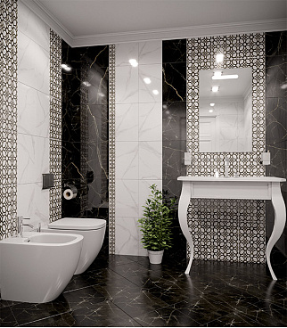 Плитка облицовочная Unitile Фиеста белая 1 400x250x8 мм (14 шт.=1,4 кв.м)