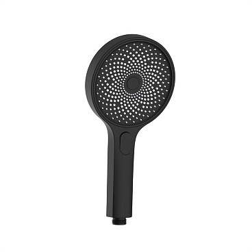 Лейка для душа Iddis SpaHome d130 мм 3 режима без шланга пластик черная (SPA3F0Bi18)