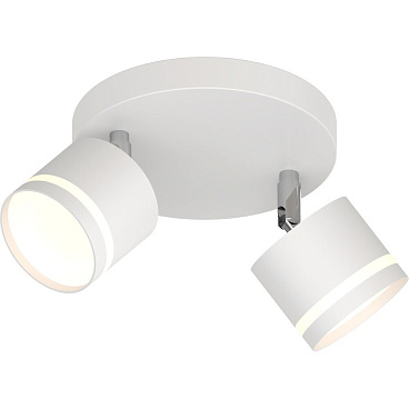 Спот потолочный Schaffner Salomon GX53 30 Вт 5 кв.м белый IP20 (4740-2 WH)