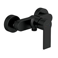 Смеситель для душа без излива Cersanit Brasko Black черный без лейки однорычажный (63109)