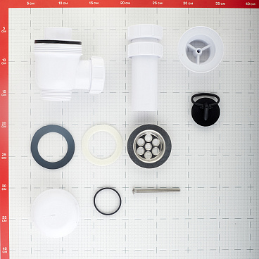 Сифон для раковины и мойки McAlpine 1 1/2х40 мм с выпуском d70 мм (MRSK2)