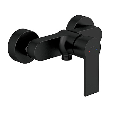 Смеситель для душа без излива Cersanit Brasko Black черный без лейки однорычажный (63109)