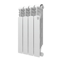 Радиатор биметаллический Royal Thermo Revolution B 500 мм 4 секции 1" боковое подключение белый