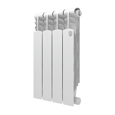Радиатор биметаллический Royal Thermo Revolution B 500 мм 4 секции 1" боковое подключение белый