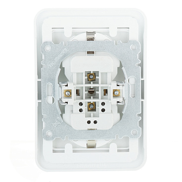 Розетка Makel Mimoza встраиваемая белая (12082)