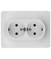 Розетка Systeme Electric Glossa встраиваемая белая (GSL000124)