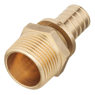 Соединитель прямой Stout 25 мм х 1 НР(ш) латунный (SFA-0001-002510)