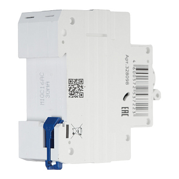 Автомат дифференциальный КЭАЗ OptiDin D63 16А 1P+N тип AC 30 мА 4,5 кА (328098)