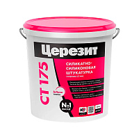 Штукатурка фасадная Церезит CT 175 силикатно-силиконовая короед 2 мм 25 кг