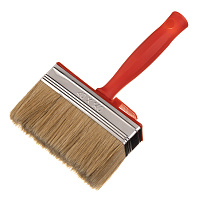 Кисть макловица смешанная щетина пластиковая ручка 140х40 мм для ЛКМ на водной основе и клея