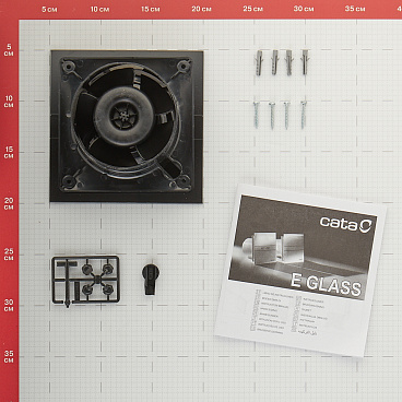 Вентилятор осевой Cata E-100 G BK d100 мм черный