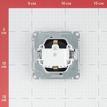 Розетка Systeme Electric AtlasDesign встраиваемая карбон (ATN001043)