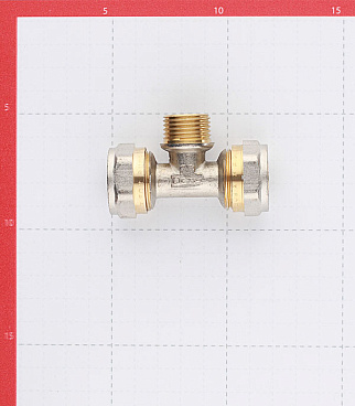 Тройник 20 обж(ц) х 1/2 НР(ш) х 20 обж(ц)