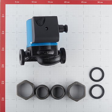 Циркуляционный насос для систем отопления Stout 25/40-130 DN25 подъем 4 м 130 мм с гайками (SPC-0010-2540130)