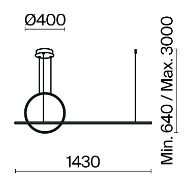 Подвесной светильник Maytoni MOD247PL-L49BSK