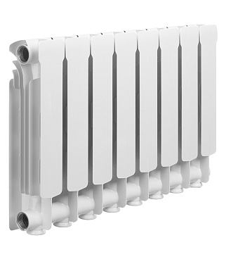 Радиатор алюминиевый Rifar Alum 350 мм 8 секций 1" боковое подключение белый
