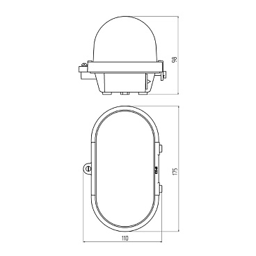 Светильник накладной Svet НБП 01-60-012 E27 60 Вт IP53 белый (1501-00030)