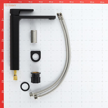 Смеситель для раковины высокий Corsa Deco TX однорычажный черный (FBTXLB)