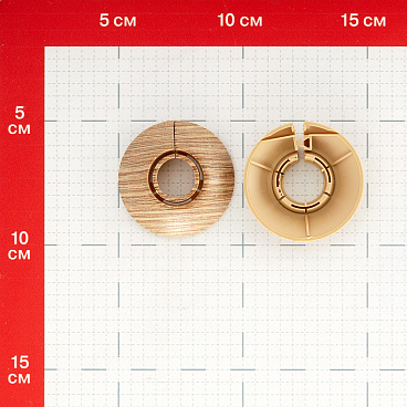 Обвод для труб ПВХ декоративный Идеал 16-22 мм сосна золотистая (2 шт.)