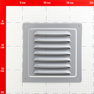 Решетка вентиляционная стальная Ore 125х125 мм серая