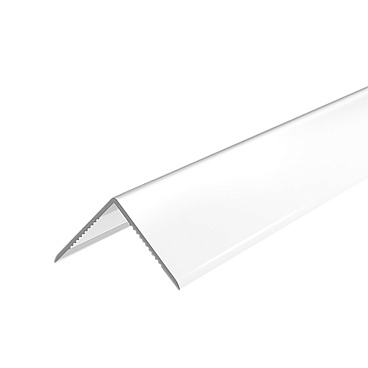 Уголок ПВХ 15х15х2700 мм глянцевый белый