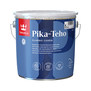 Краска фасадная по дереву Tikkurila/Tikkivala Pika-Teho Classic водно-дисперсионная база C бесцветная 2,7 л