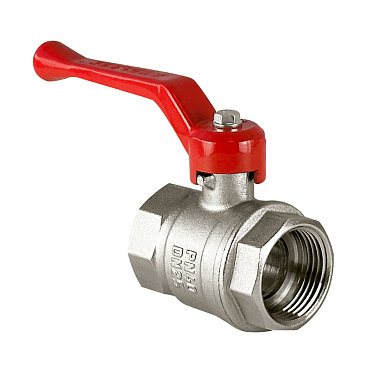 Кран шаровой латунный Valfex Standart N/P59 1 ВР (г) х 1 ВР (г) ручка прямой (VF.214.NR1.100.N/P59.Bir)