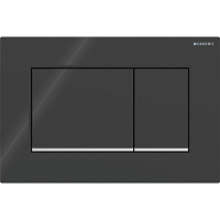 Клавиша смыва для инсталляций Geberit Sigma 30 черная/хром глянцевый (115.883.KM.1)