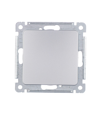 Переключатель Hegel Master одноклавишный встраиваемый серебро (ВС10-461-06)