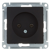 Розетка Systeme Electric AtlasDesign встраиваемая карбон (ATN001041)