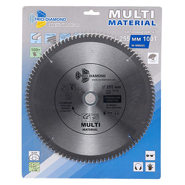 Диск пильный универсальный Trio-Diamond 255х30х2,2 мм 100 зубьев (MM905)