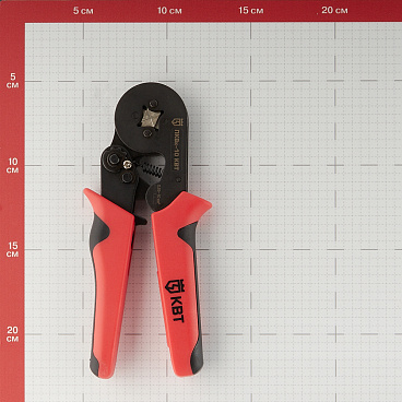 Пресс-клещи КВТ ПКВк-10 для обжима втулочных наконечников 0,25-10 кв.мм (74712)