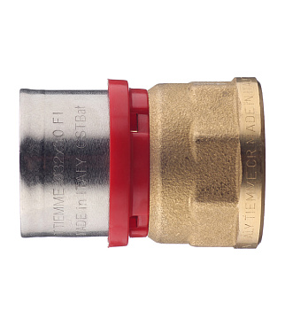 Соединитель прямой Tiemme 32(пресс) х 1 ВР(г)