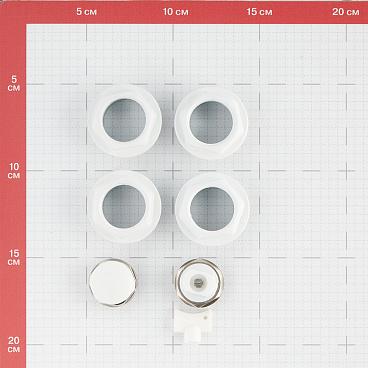 Набор присоединительный 1" х 3/4" для радиатора белый 7 предметов (685642)
