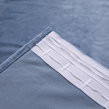 Штора вельвет голубая 150х270 см Casa Conforte Holland Вельвет (2 шт.) (6176927)